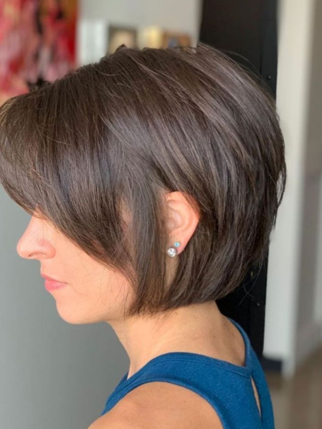 Glossy gestylde bob — werk van Fioleda Haarverzorging
